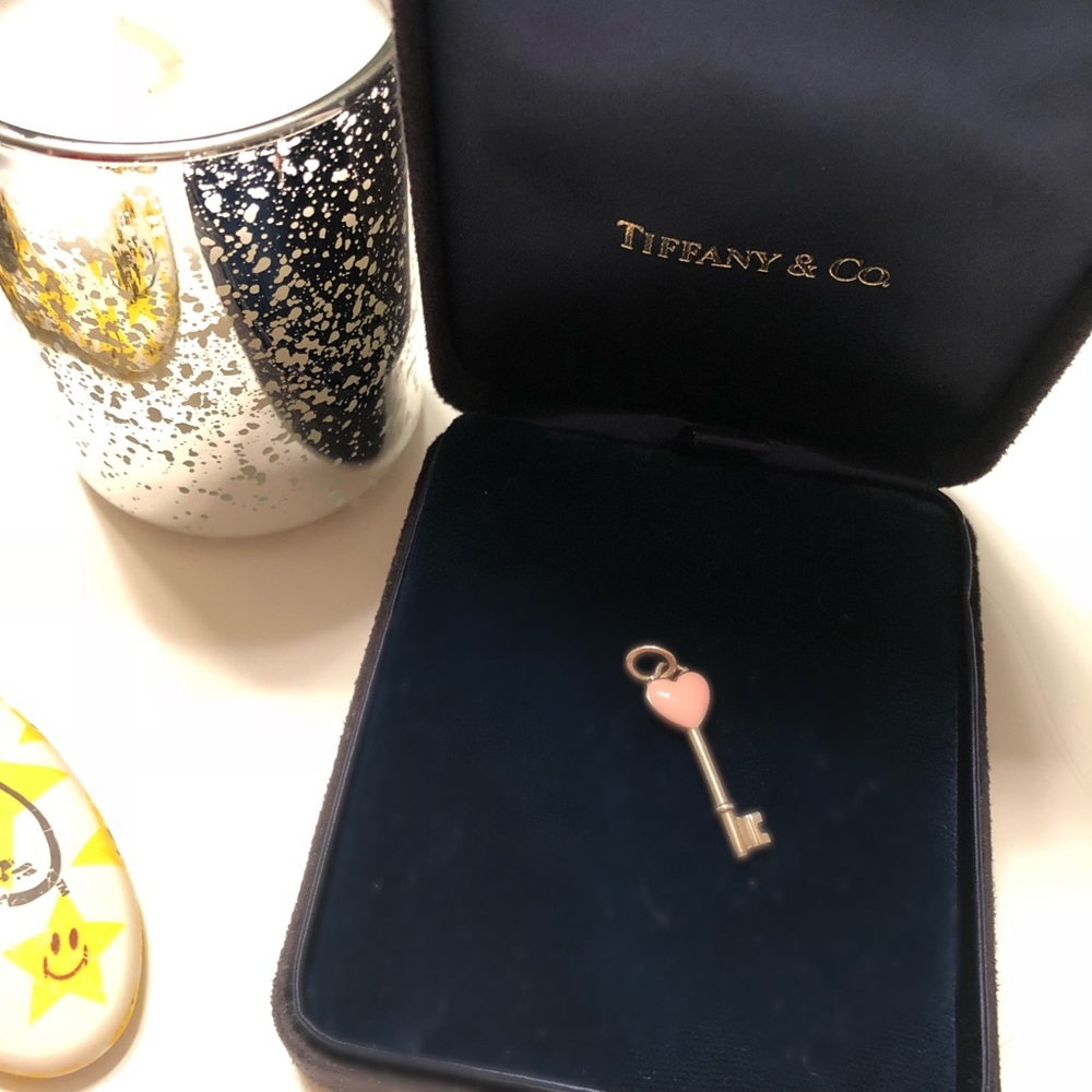 Tiffany & Co. pink enamel key